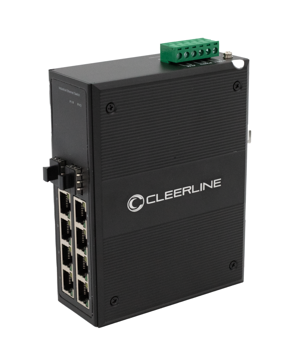 2 x SFP to 8 x RJ45 Industrial Gigabit Switch with PoE+